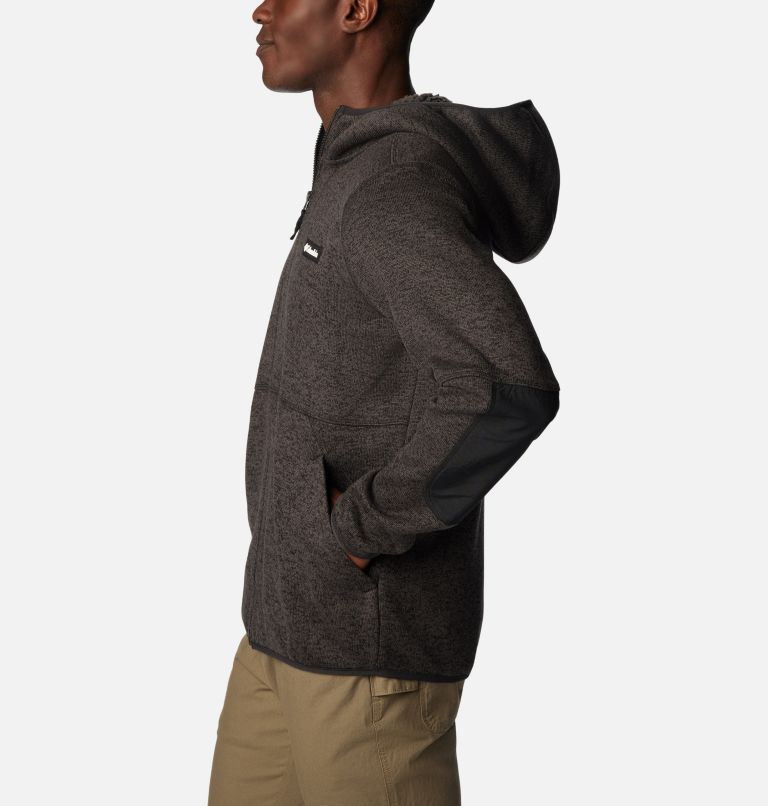 Men's Sweater Weather Full Zip Hoodie, Color: Black Heather, image 3