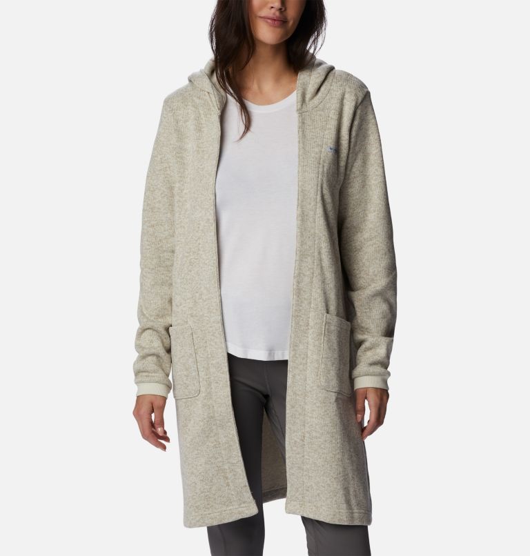 Thumbnail: Reel Cozy Hooded Cardigan | 022 | S, Color: Stone, image 6