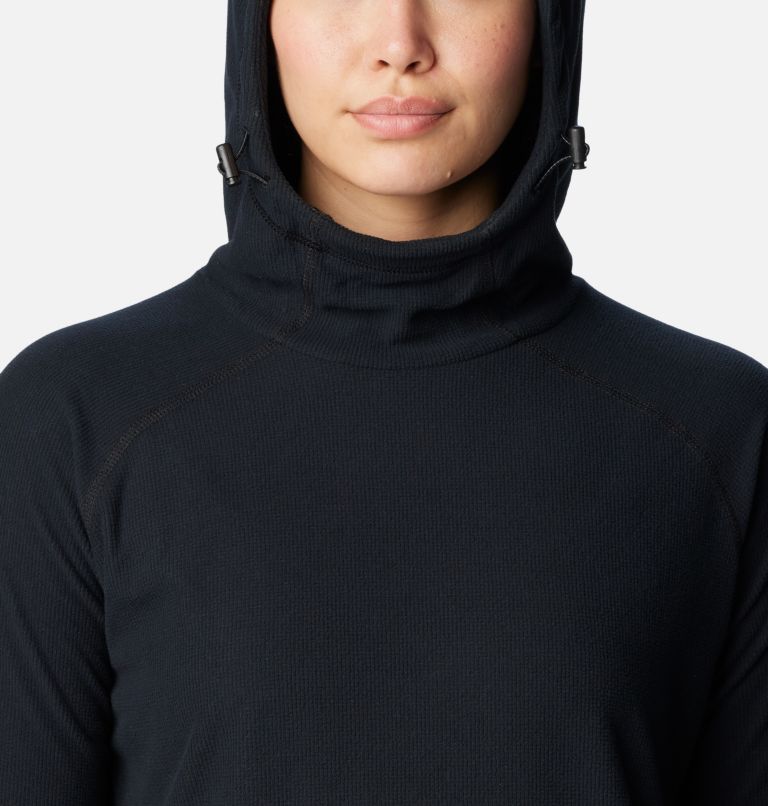 Thumbnail: Women's Back Beauty Pullover Hoodie, Color: Black, image 4