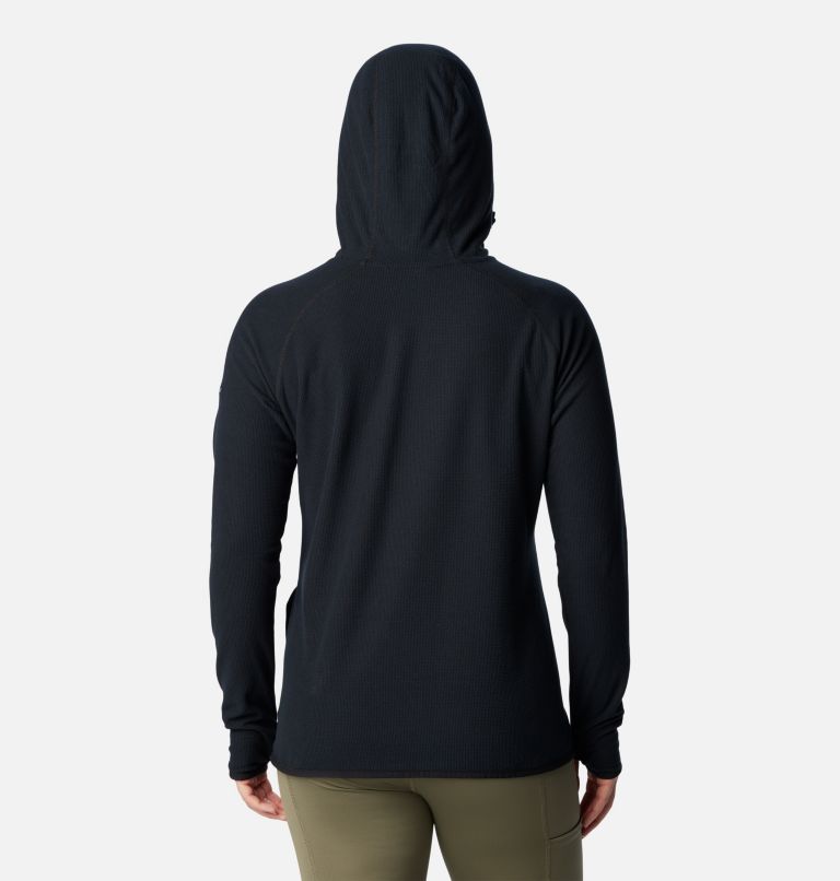 Women's Back Beauty Pullover Hoodie, Color: Black, image 2