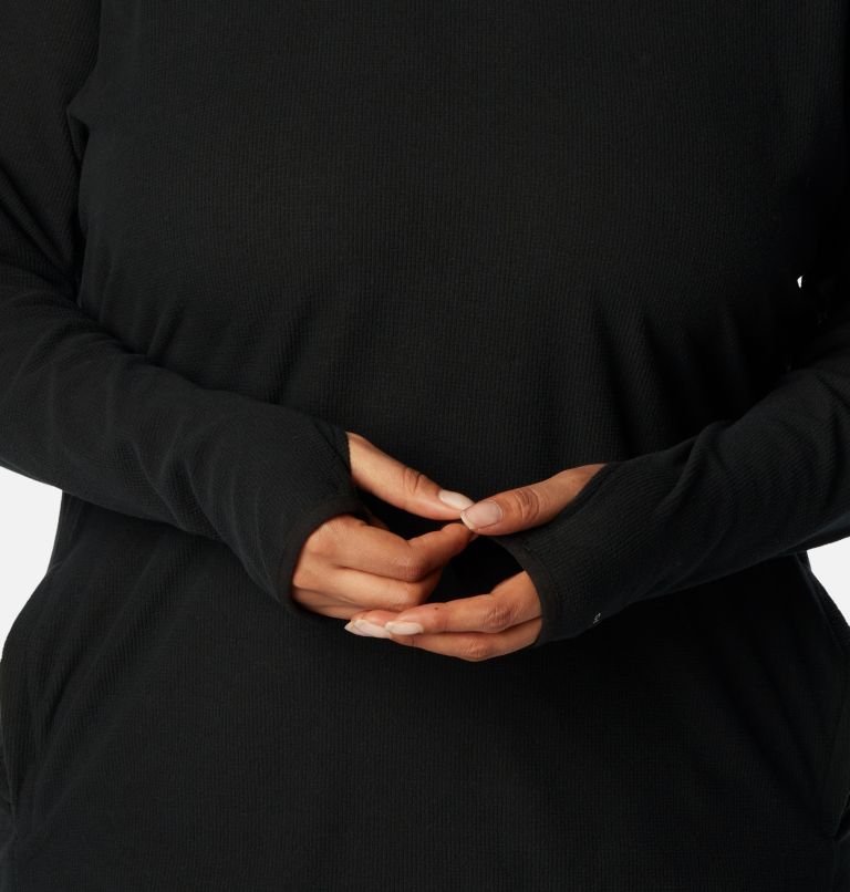 Women's Back Beauty Pullover Hoodie - Plus Size, Color: Black, image 5