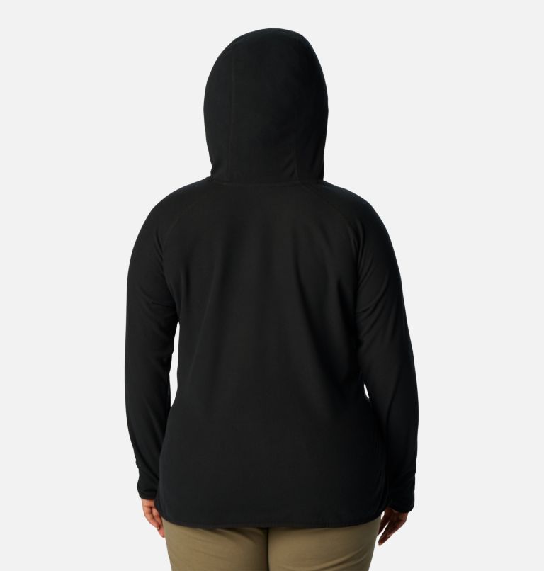 Women's Back Beauty Pullover Hoodie - Plus Size, Color: Black, image 2
