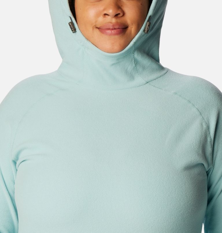 Women's Back Beauty Pullover Hoodie - Plus Size, Color: Aqua Haze, image 4