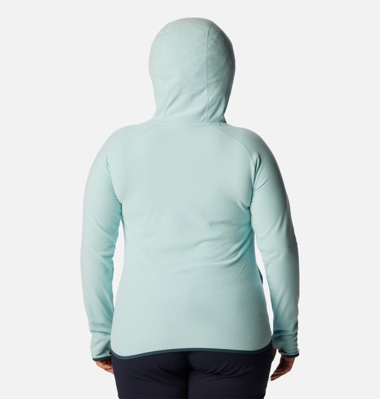 Women's Back Beauty Pullover Hoodie - Plus Size, Color: Aqua Haze, image 2