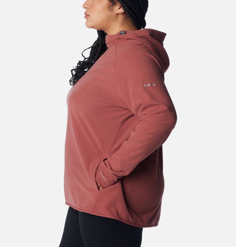 Thumbnail: Women's Back Beauty Pullover Hoodie - Plus Size, Color: Beetroot, image 3