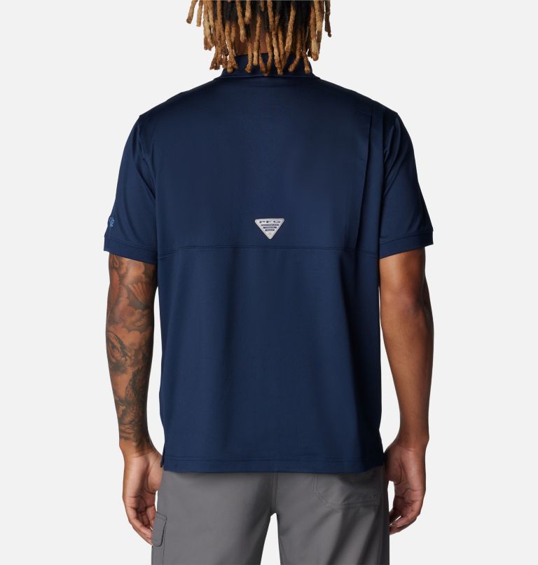 Men's Collegiate PFG Tamiami Polo - North Carolina, Color: NC - Collegiate Navy, image 2