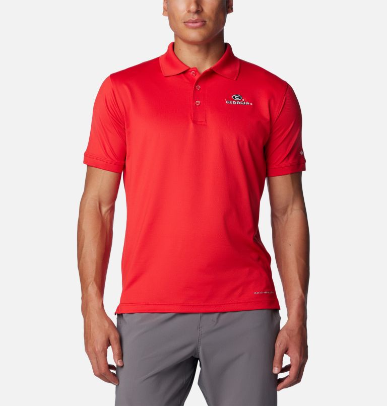 Columbia Men's Collegiate PFG Tamiami Polo - Georgia - M - Red