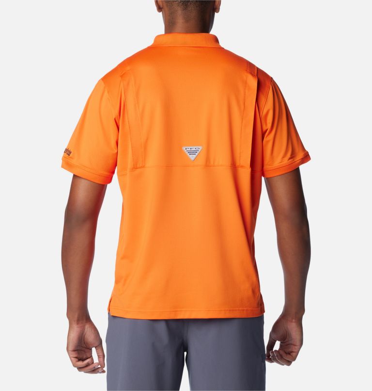 Thumbnail: Men's Collegiate PFG Tamiami Polo - Auburn, Color: AUB - Spark Orange, image 2