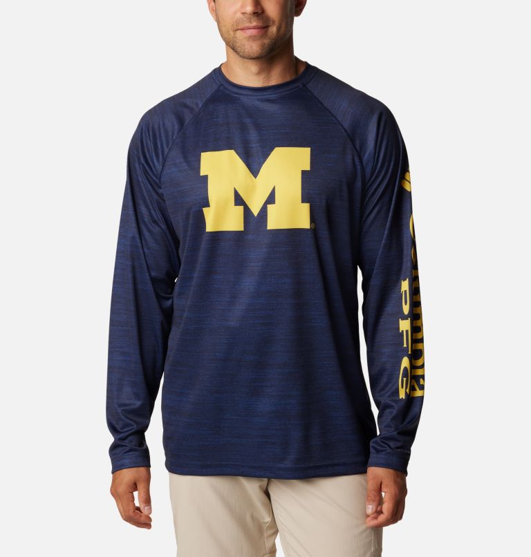 CLG Terminal Tackle Heather LS Shirt | 425 | S, Color: UM - Collegiate Navy Heather, image 1