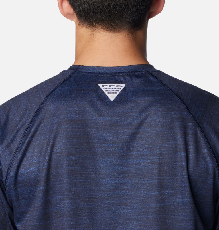 Men's Collegiate PFG Terminal Tackle Heather Long Sleeve Shirt - West Virginia, Color: WV - Collegiate Navy Heather, image 5