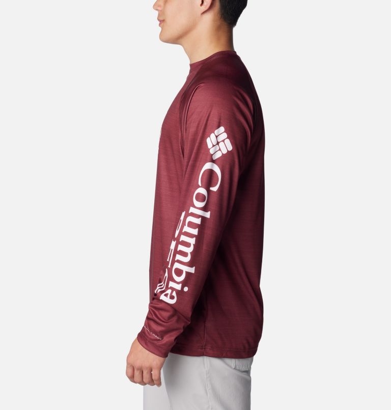 CLG Terminal Tackle Heather LS Shirt | 627 | XL, Color: TAM - Deep Maroon Heather, image 3
