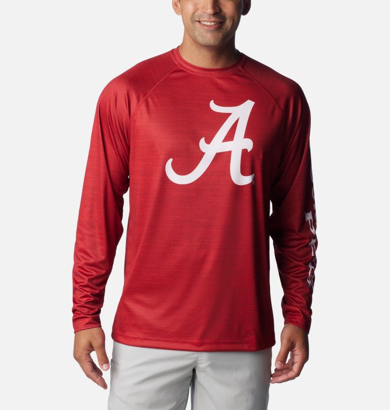 Men's Collegiate PFG Terminal Tackle™ Heather Long Sleeve Shirt - Alabama