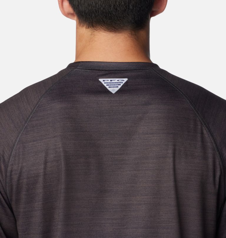 Men's Collegiate PFG Terminal Tackle Heather Long Sleeve Shirt - Georgia, Color: UGA - Shark Heather, image 5