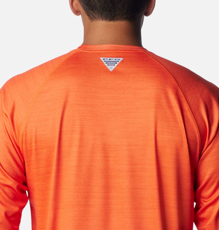 Men's Collegiate PFG Terminal Tackle Heather Long Sleeve Shirt - Oregon State, Color: OSU - Tangy Orange Heather, image 5
