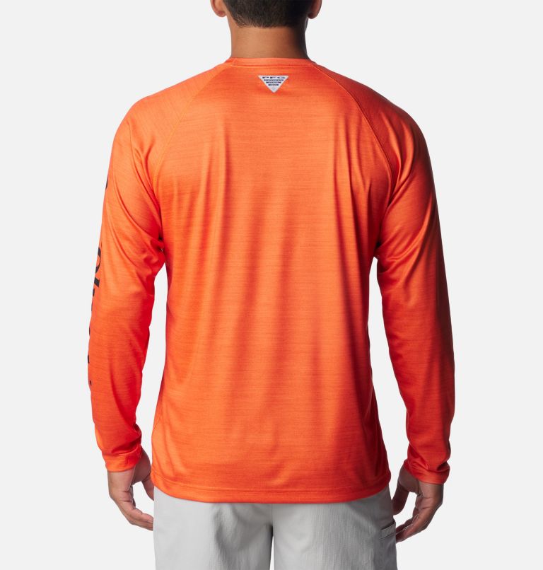Men's Collegiate PFG Terminal Tackle Heather Long Sleeve Shirt - Oregon State, Color: OSU - Tangy Orange Heather, image 2