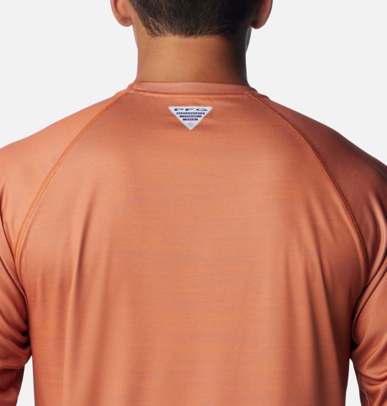 Men's Collegiate PFG Terminal Tackle Heather Long Sleeve Shirt - Texas, Color: TEX - Cedar Heather, image 5