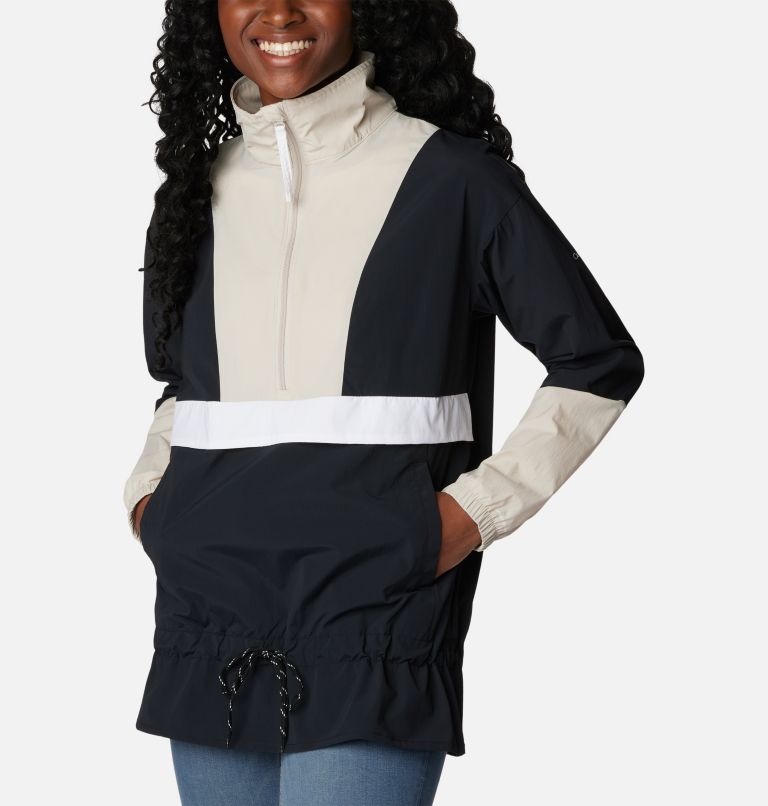 Women's Boundless Trek Anorak, Color: Black, Dark Stone, White, image 5