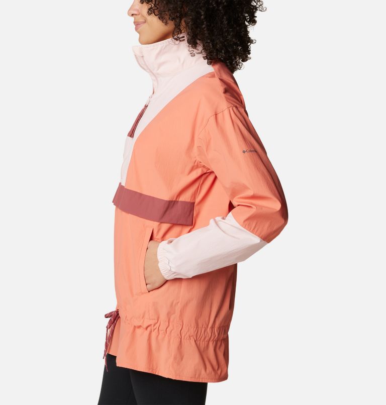 Thumbnail: Anorak Mi-long Boundless Trek Femme, Color: Faded Peach, Dusty Pink, Beetroot, image 3
