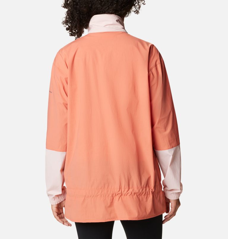 Women's Boundless Trek Anorak, Color: Faded Peach, Dusty Pink, Beetroot, image 2