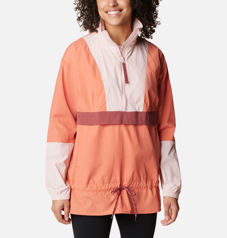 Thumbnail: Women's Boundless Trek Anorak, Color: Faded Peach, Dusty Pink, Beetroot, image 1
