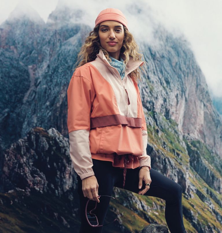 Anorak Mi-long Boundless Trek Femme, Color: Faded Peach, Dusty Pink, Beetroot, image 6