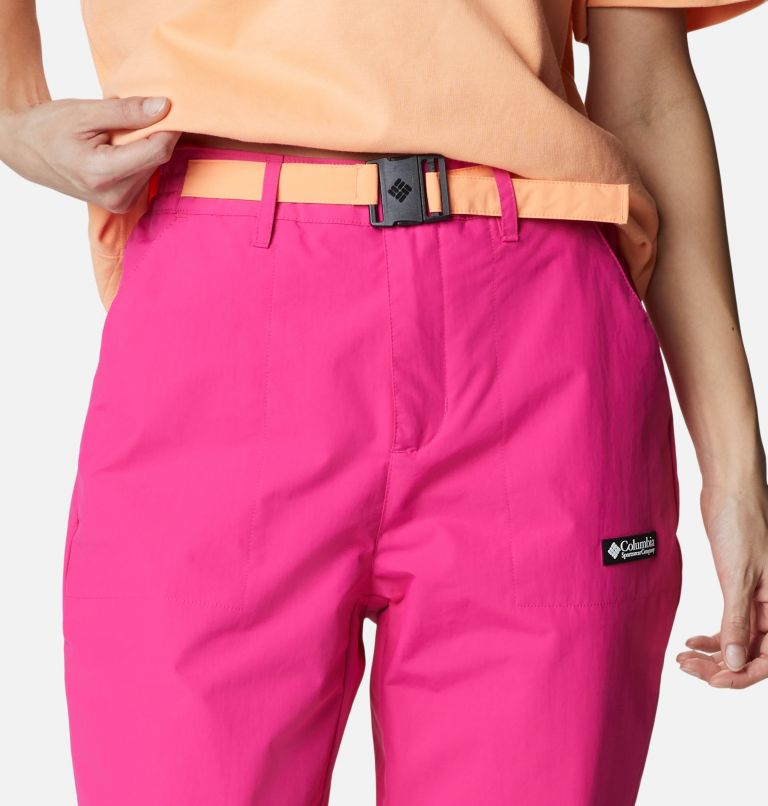 Women's Wintertrainer Woven Apres Ski Trousers, Color: Fuchsia Fizz, image 4