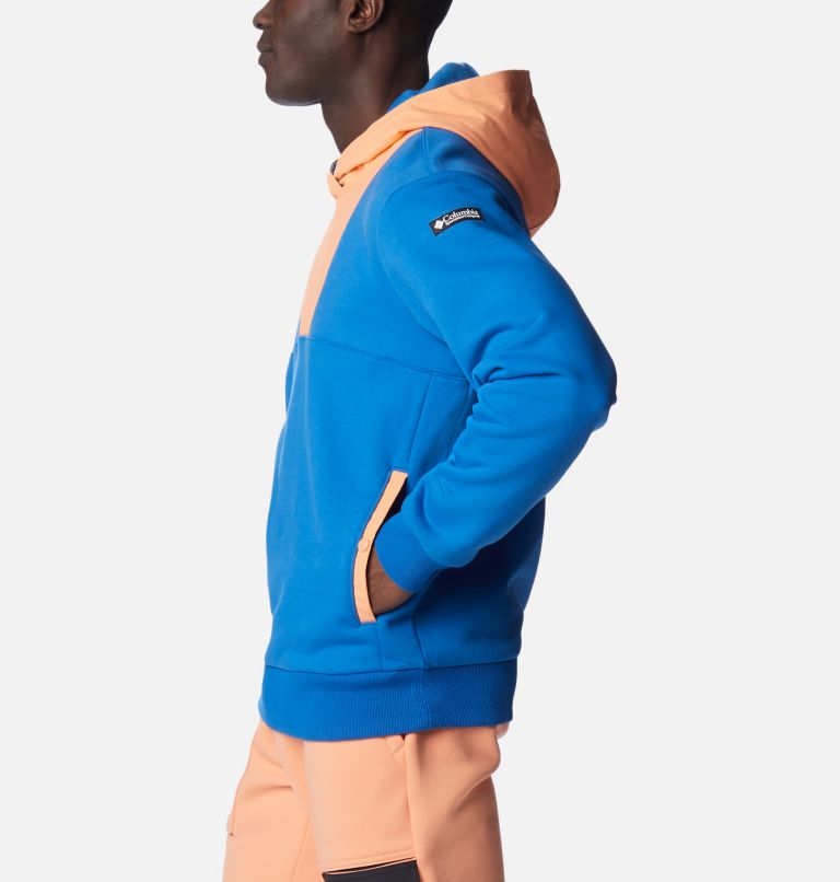Chandail à capuchon imprimé Wintertrainer pour hommes, Color: Bright Indigo, Bright Nectar, image 3