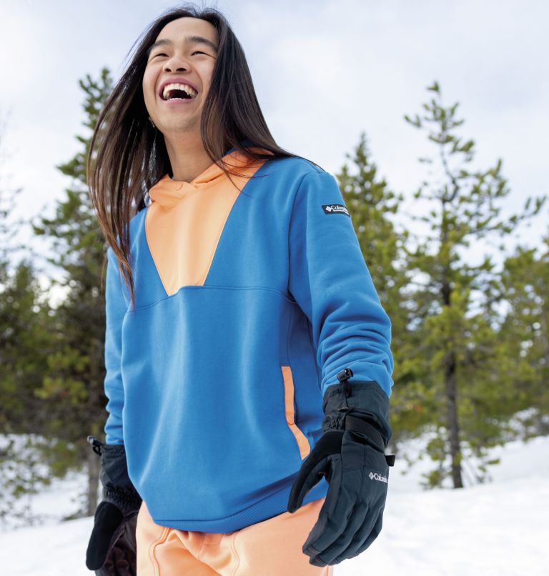Chandail à capuchon imprimé Wintertrainer pour hommes, Color: Bright Indigo, Bright Nectar, image 6