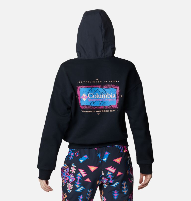 Women's Wintertrainer Graphic Hoodie, Color: Black, image 2