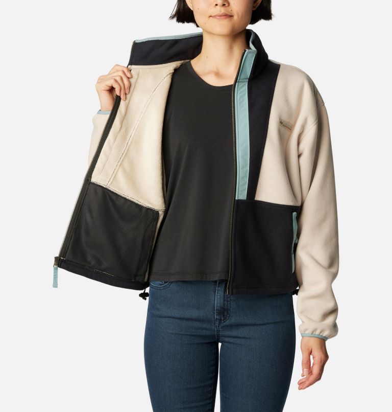 Women's Backbowl Remastered Fleece Jacket, Color: Dark Stone, Black, image 5