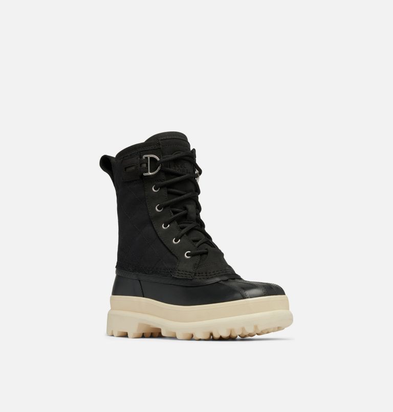 Women's Caribou Royal Waterproof Boot, Color: Black, Chalk, image 7