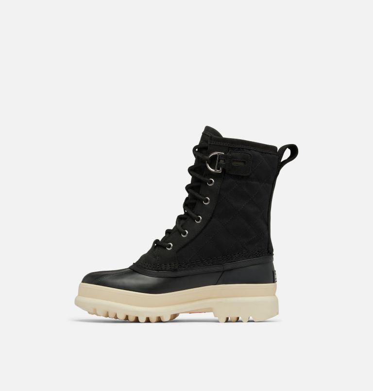 Women's Caribou Royal Waterproof Boot, Color: Black, Chalk, image 4
