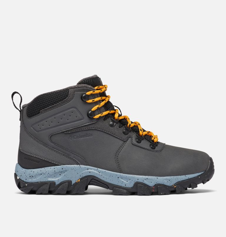 Men's Newton Ridge Waterproof Omni-Heat II Boot, Color: Dark Grey, Raw Honey, image 3