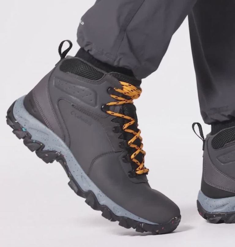 Men's Newton Ridge Waterproof Omni-Heat II Winter Hiking Boot, Color: Dark Grey, Raw Honey