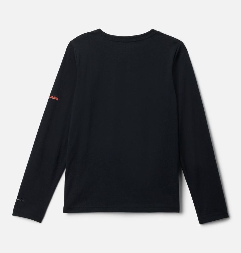 Boys' La Poudre Pass Long Sleeve Shirt, Color: Black, Barely Tested Tough, image 2