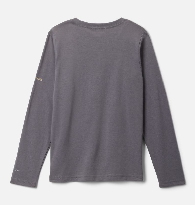 Boys' La Poudre Pass Long Sleeve Shirt, Color: City Grey, Trailhound, image 2