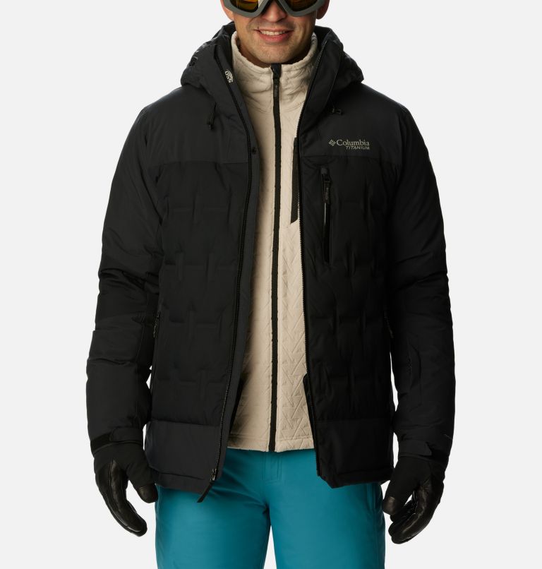 Men's Wild Card III Hooded Waterproof Down Ski Jacket, Color: Black, image 12
