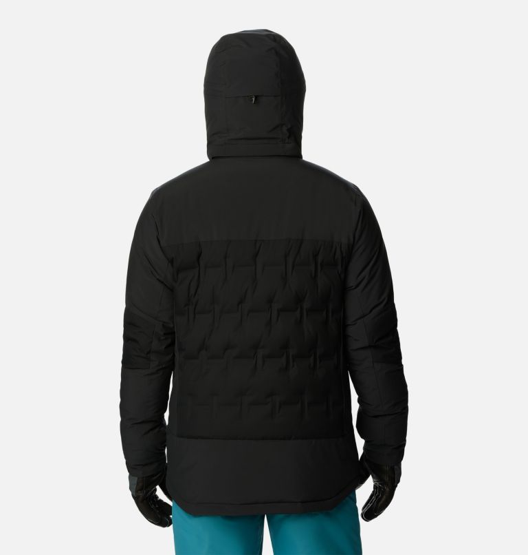 Thumbnail: Men's Wild Card III Hooded Waterproof Down Ski Jacket, Color: Black, image 2