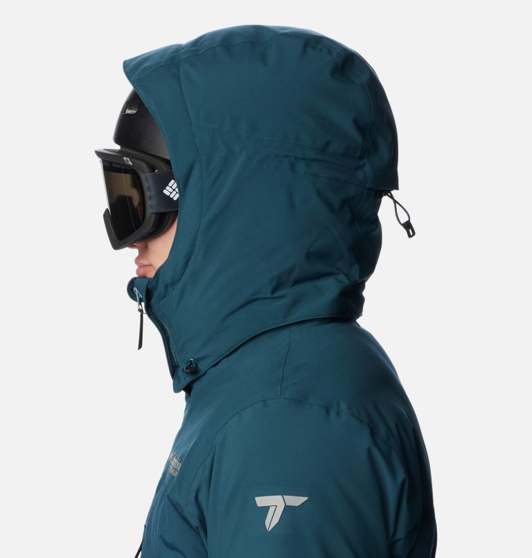 Thumbnail: Men's Wild Card III Hooded Waterproof Down Ski Jacket, Color: Night Wave, image 8