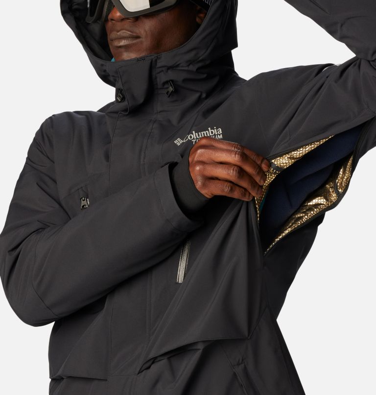Thumbnail: Men's Aerial Ascender II Waterproof Ski Jacket, Color: Black, image 9