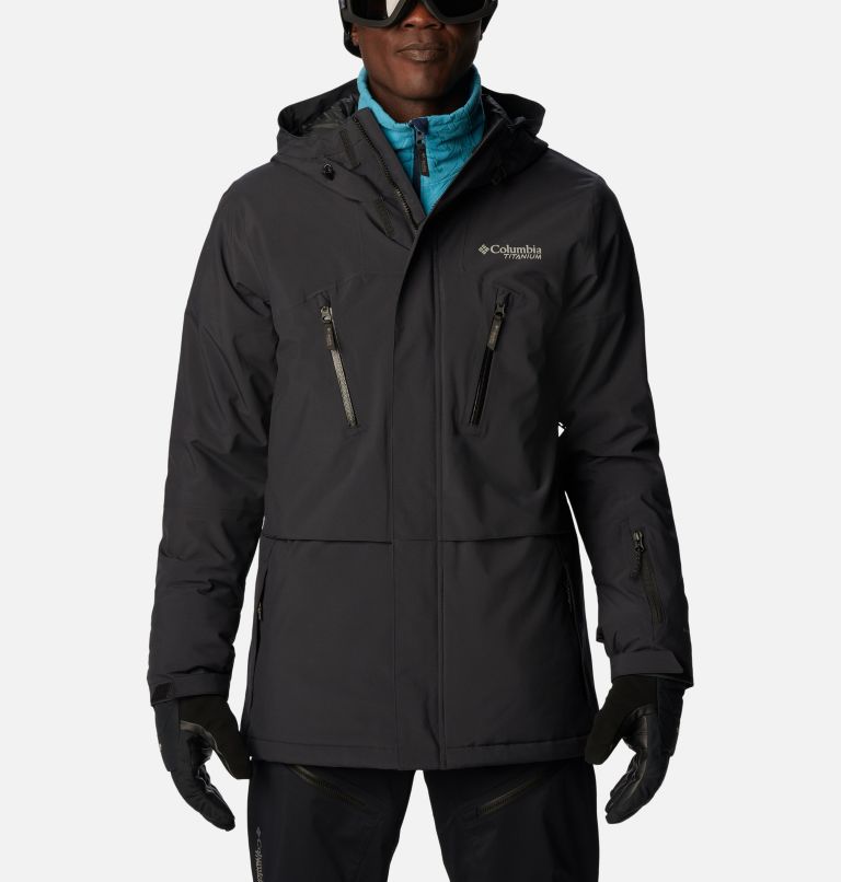 Men's Aerial Ascender II Waterproof Ski Jacket, Color: Black, image 1