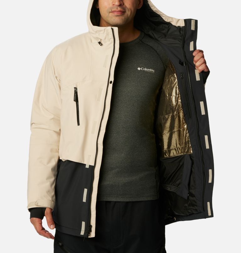 Men's Aerial Ascender II Waterproof Ski Jacket, Color: Black, Dark Stone, image 5
