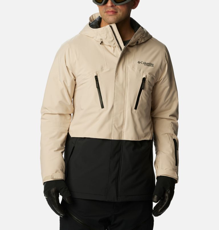Men's Aerial Ascender II Waterproof Ski Jacket, Color: Black, Dark Stone, image 1