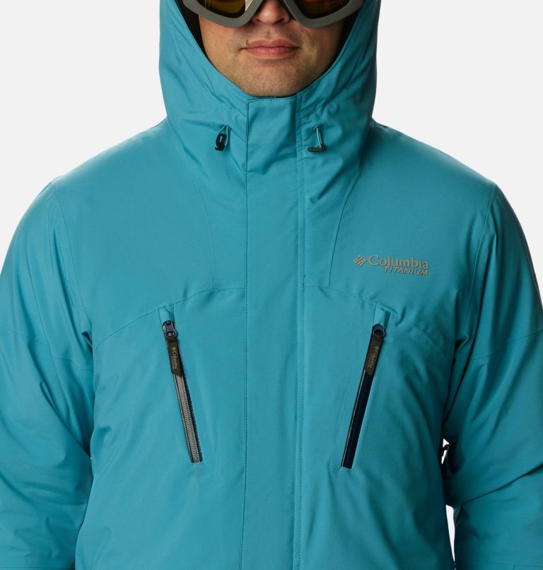 Columbia Titanium Jacket Shell Mens Small Orange Ski Waterproof Omni Tech  Snow 