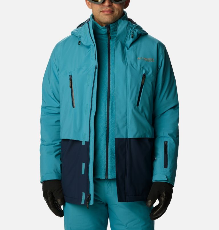 Thumbnail: Men's Aerial Ascender II Waterproof Ski Jacket, Color: Collegiate Navy, Shasta, image 11
