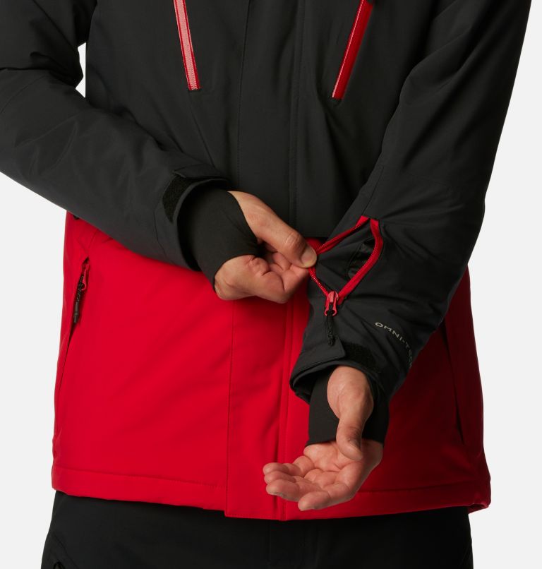 Men's Aerial Ascender II Jacket, Color: Mountain Red, Black, image 8