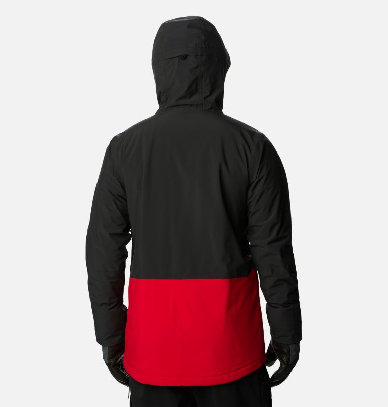 Thumbnail: Men's Aerial Ascender II Jacket, Color: Mountain Red, Black, image 2