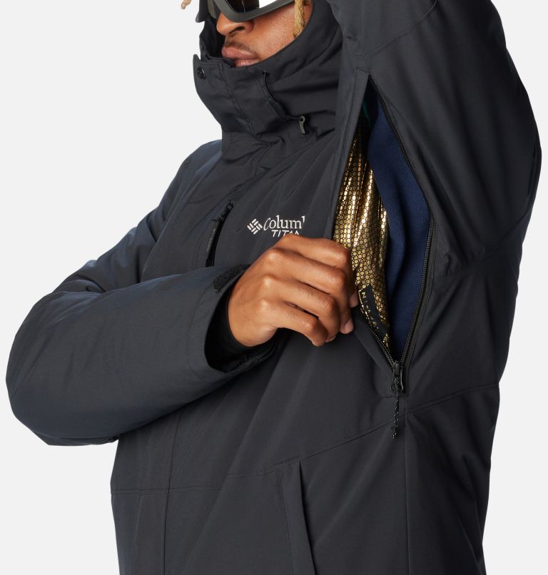 Thumbnail: Men's Winter District II Waterproof Ski Jacket, Color: Black, image 7