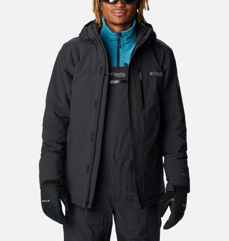 Thumbnail: Men's Winter District II Waterproof Ski Jacket, Color: Black, image 9