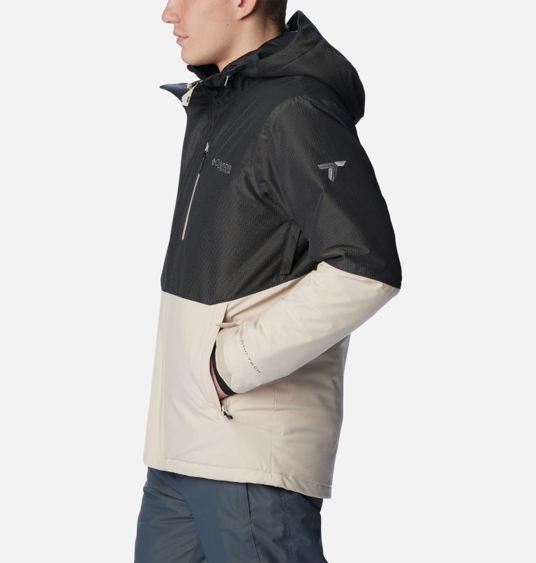 Thumbnail: Men's Winter District II Waterproof Ski Jacket, Color: Dark Stone, Black, image 3